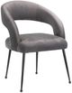 TOV Furniture Rocco Grey Velvet Dining Chair-0