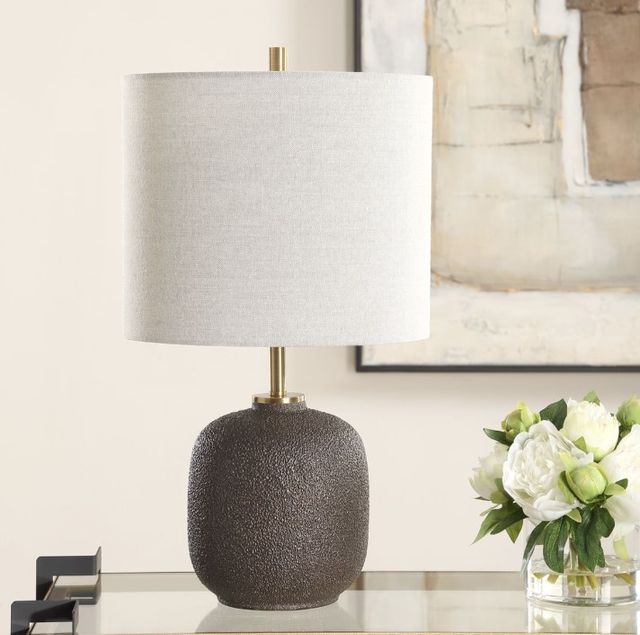 Uttermost® Blacktop Antique Brass/Black Buffet Lamp-1