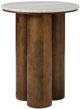 Signature Design by Ashley® Henfield Beige Side Table with Brown Base-1