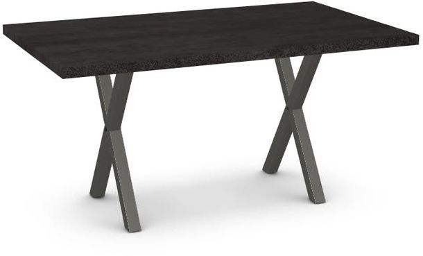 Amisco Customizable Alexis Thermo Fused Laminate Table with 1.63" Thick Tabletop-0