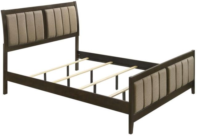 Coaster® Wilkes 5-Piece Brown/Dark Cocoa California King Panel Bedroom Set-1