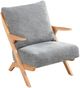 Homelegance® Lennox Gray/Natural Accent Chair-0