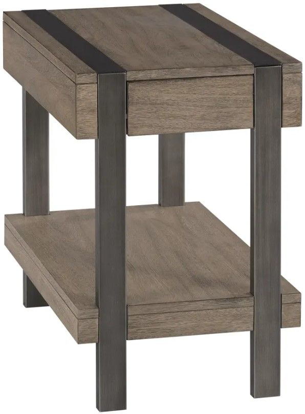 Hammary® Sandler Colt Gray Chairside Table-0