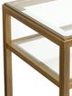 Magnussen Home® Lorena Burnished Brass Rectangular End Table-4