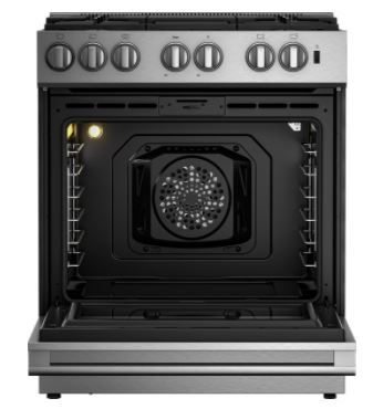 Blomberg­® 30" Stainless Steel Slide-In Dual Fuel Range-2