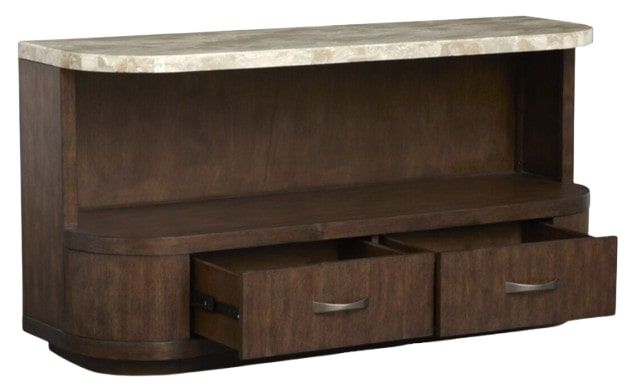 Magnussen Home® McPherson Burnt Umber Demilune Sofa Table-1