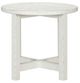 Liberty Furniture Backroads Parchment Brown Round End Table with Weathered White Base-2