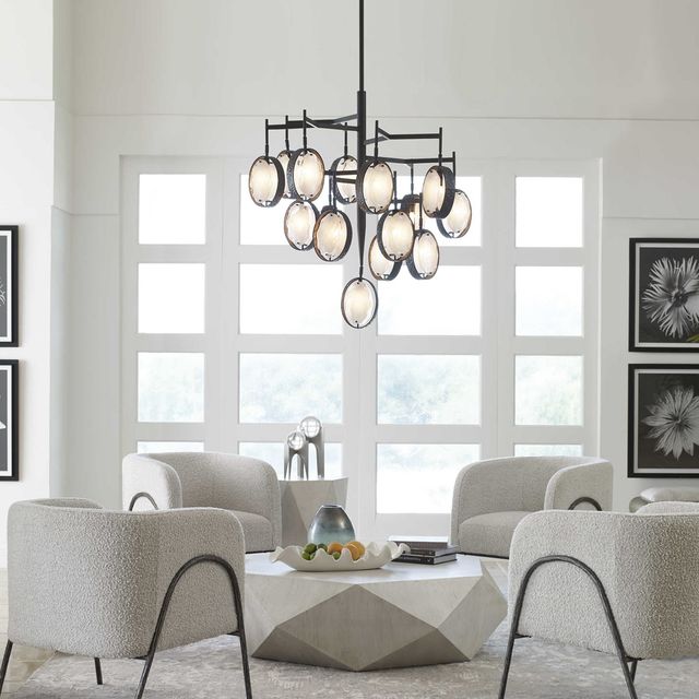 Uttermost® Maxin Bronze 15-Light Large Chandelier-1