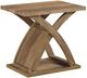 Mazin Furniture Higgins Faux Rustic Qak End Table-0
