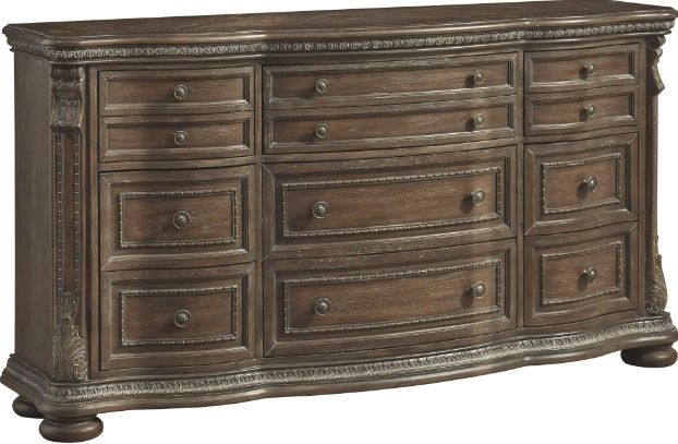 Signature Design by Ashley® Charmond 4-Piece Brown California King Sleigh Upholstered Bed Set-2