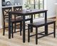 Jofran Inc. Asbury Park Autumn Brown/Black X Back Chair-1