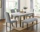 Steve Silver Co.® Emily Gray/Mossy Gray Backless Bench-2