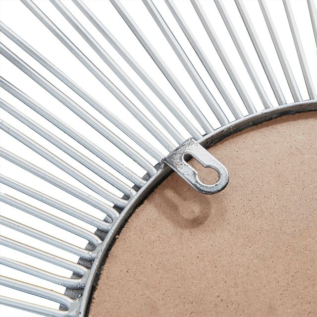 Olliix by Madison Park Fiore Silver Large Sunburst Mirror-2