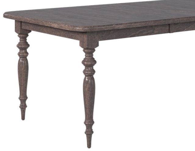 Country View Woodworking Customizable Gillette 48" Brown Maple Dining Table with 2-Leaves-1