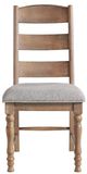 Intercon Highland Gray/Rustic Sandwash Dining Chair-2
