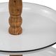 A & B Home Natural Brown/White Three-Tiered Metal Tray-2