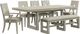 Riverside Furniture Cascade Dovetail Upholstered Dining Bench-4