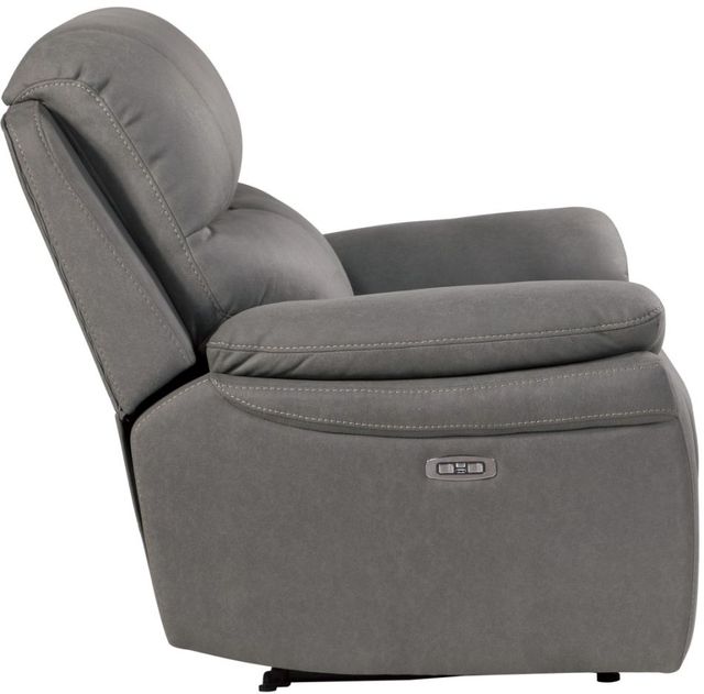 Homelegance® Longvale Gray Power Reclining Chair with Power Headrest-3