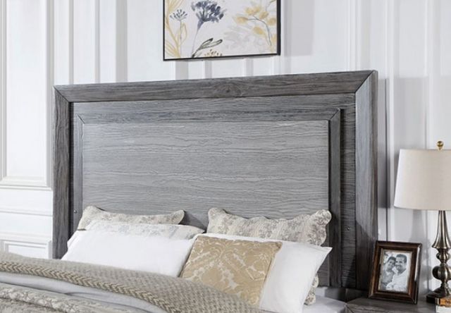 Furniture of America® Raiden 4-Piece Gray Queen Bedroom Set-3
