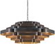 Currey & Company Bunny Williams Bailey Contemporary Gold Leaf/French Black Chandelier-0