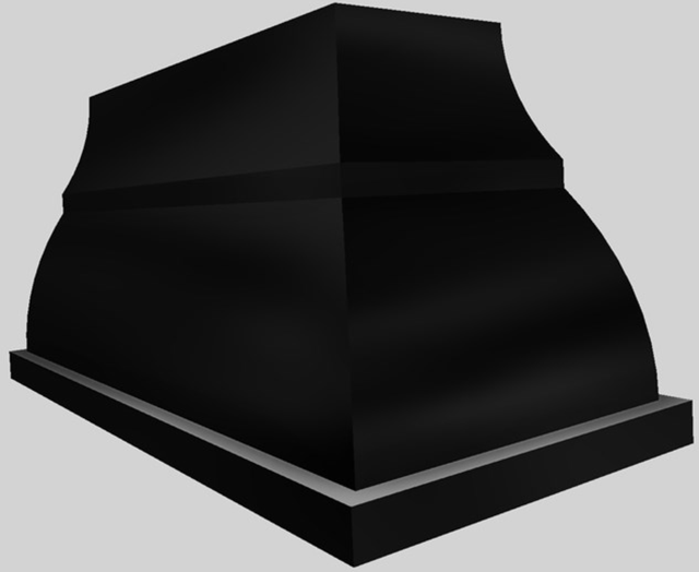 Vent-A-Hood® Designer Series 60" Black Island Range Hood-3