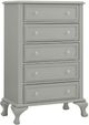 Elements International Jesse Grey 3-Piece Gray Youth Twin Bedroom Set-2