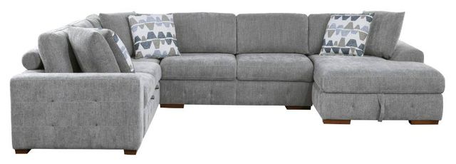 Homelegance® Raife 4-Piece Gray Sectional with Right Chaise-2