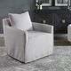 Uttermost® Welland Light Gray Swivel Chair-1
