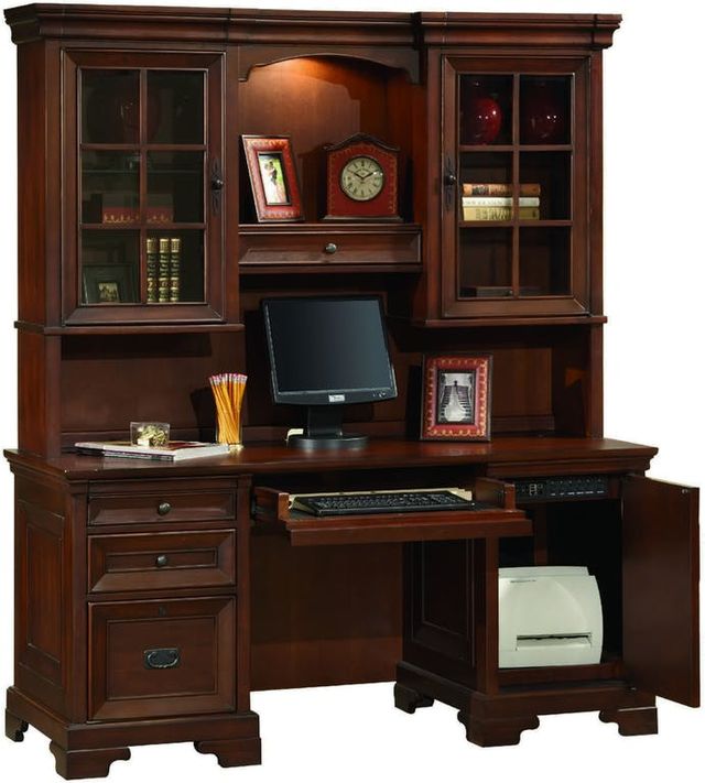 Aspenhome® Richmond Brown Burgundy Hutch-2