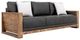 International Furniture Direct Ancora Brown/Stained Brown Upholstered Sofa-0