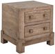 International Furniture Direct Atenas Brown Nightstand-0