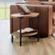 Flexsteel® Millwork Black/Umber Round End Table-4