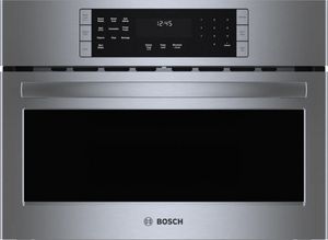 Front view of the Bosch® 800 Series 27" Stainless Steel Electric Speed Oven