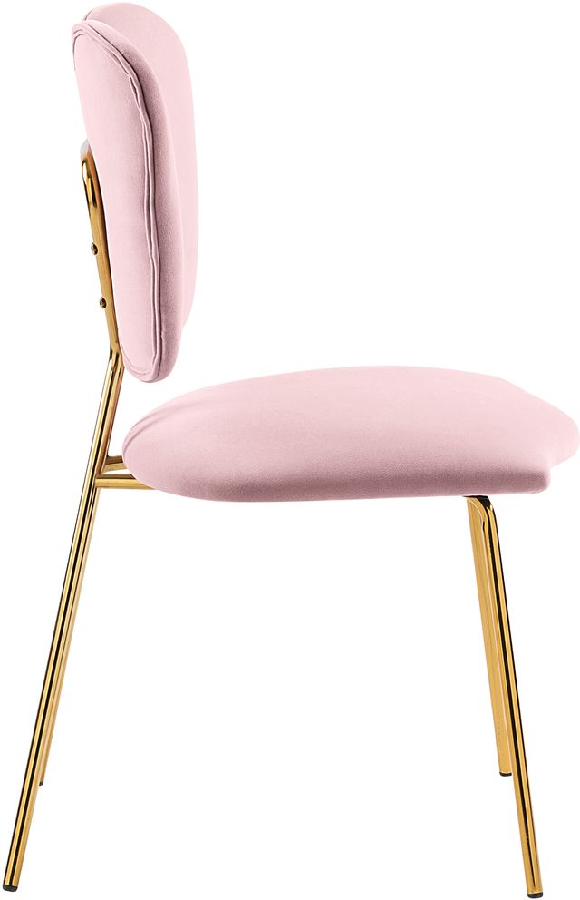 Meridian Furniture Angel Pink Velvet Dining Chair-2