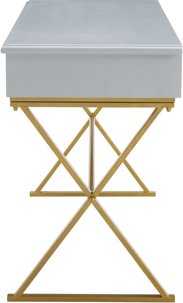 Linon Emma Gold/Gray Writing Desk-2