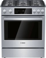 Bosch 800 Series 30" Stainless Steel Slide In Gas Range