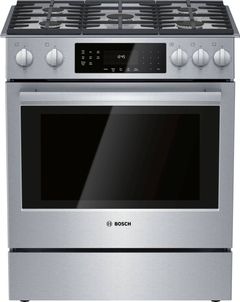 Bosch 800 Series 30" Stainless Steel Slide In Gas Range