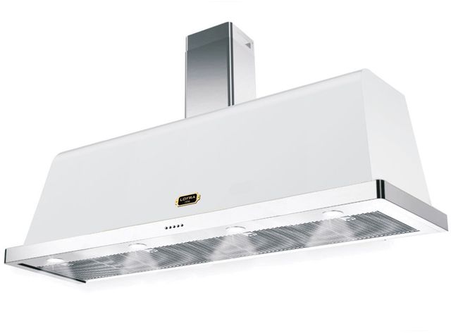 Lofra® Dolcevita 60" White Wall Mounted Range Hood -0
