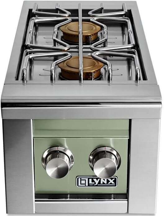 LYNX® Professional 13" Desert Sage Built-In Double Natural Gas Side Burner-0