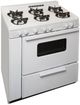Premier 36" White Pro Style Gas Range-3