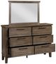 New Classic® Home Furnishings Cagney Vintage Dresser and Mirror Set-2