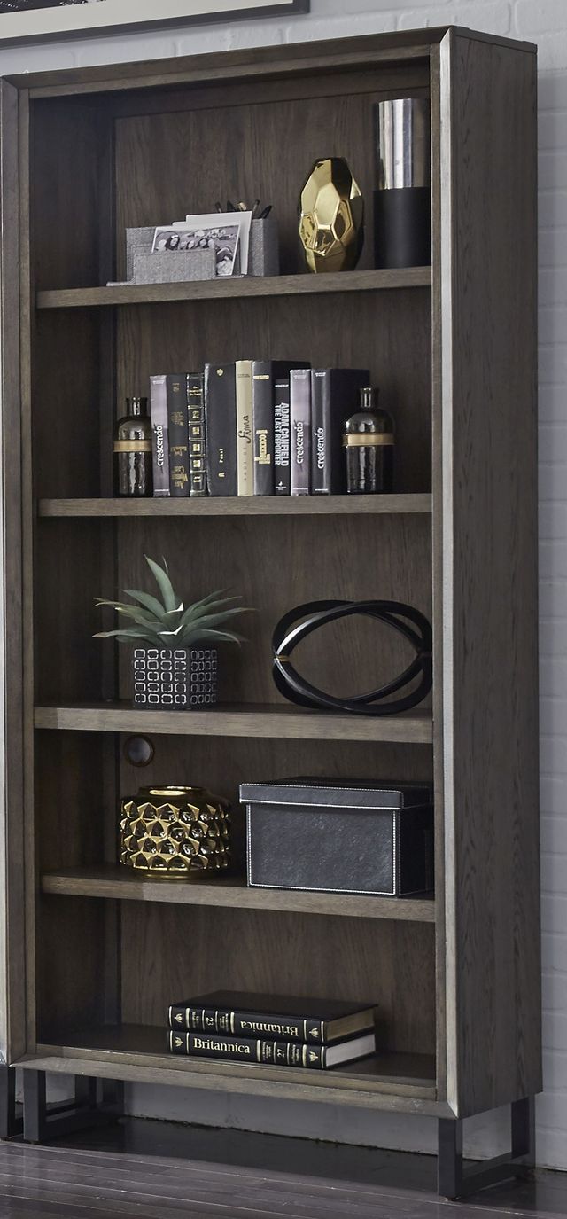 Aspenhome® Harper Point Fossil Open Bookcase-0