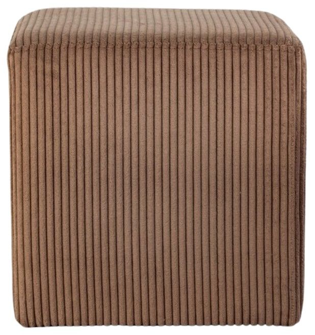 Meridian Furniture Roy Brown Square Ottoman-2