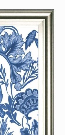 Classy Art Indigo Chintz V by Melissa Wang Wall Art-1