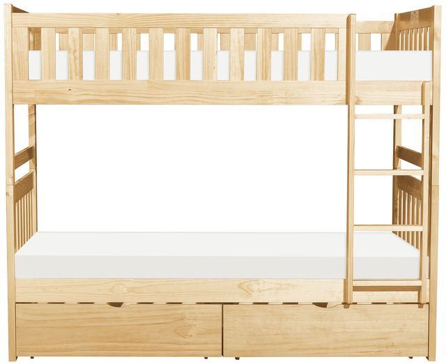 Homelegance® Bartly Natural Pine Youth Twin/Twin Storage Bunk Bed-2