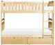 Homelegance® Bartly Natural Pine Youth Twin/Twin Storage Bunk Bed-2