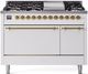 Ilve® Nostalgie II Series 48" White Pro Style Dual Fuel Range-0