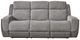 Corinthian Furniture Jenner Charcoal/Gray Power Reclining Sofa with Power Headrest and Dropdown-1