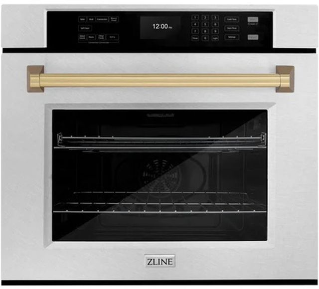 ZLINE Autograph Edition 30" Satin Stainless Steel Single Electric Wall Oven-0