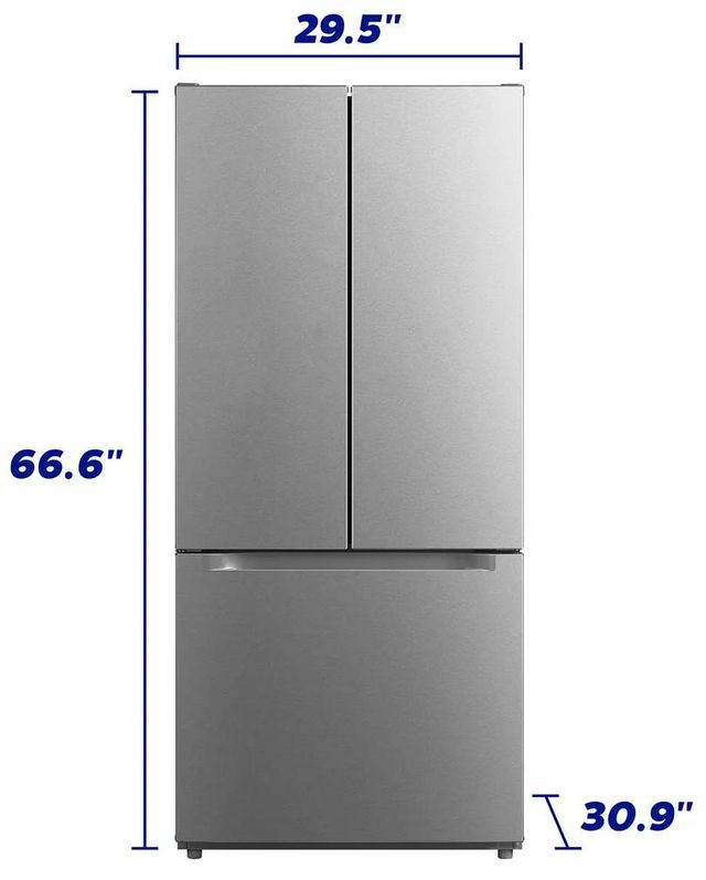 Element® 30 in. 18.4 Cu. Ft. Stainless Steel French Door Refrigerator -3